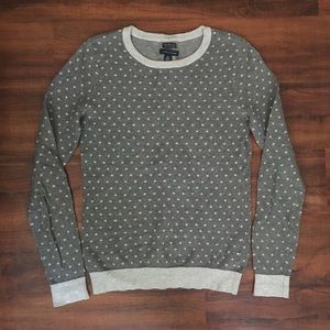 Tommy Hilfiger Grey Polka Dot Sweater Long Sleeve